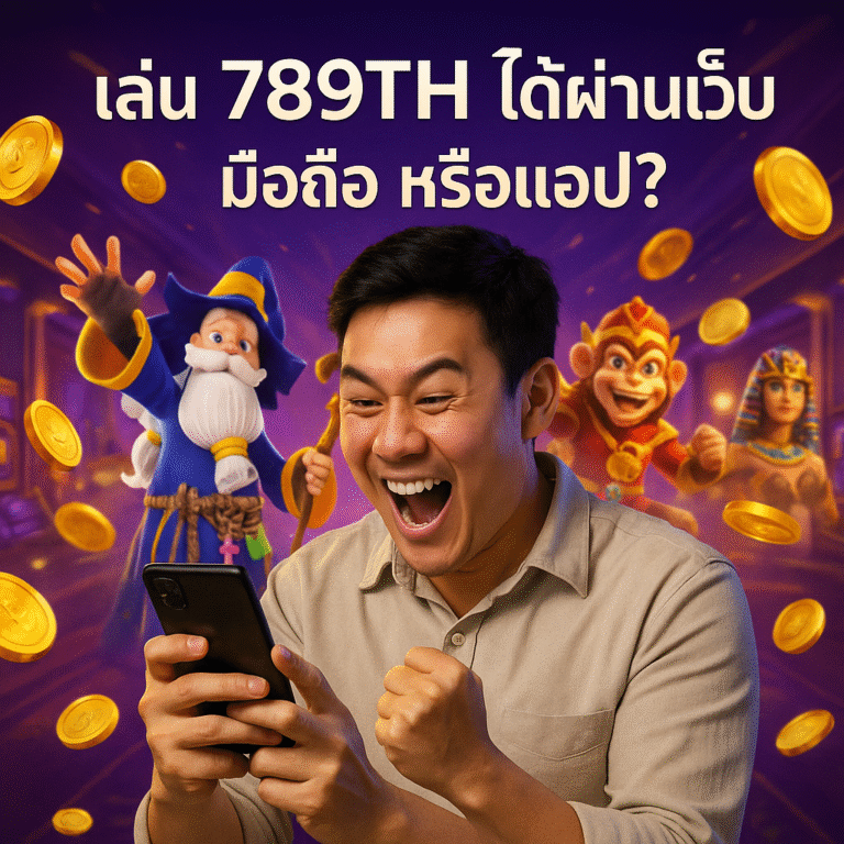 เล่น 789TH ได้ผ่านเว็บ มือถือ หรือแอป?