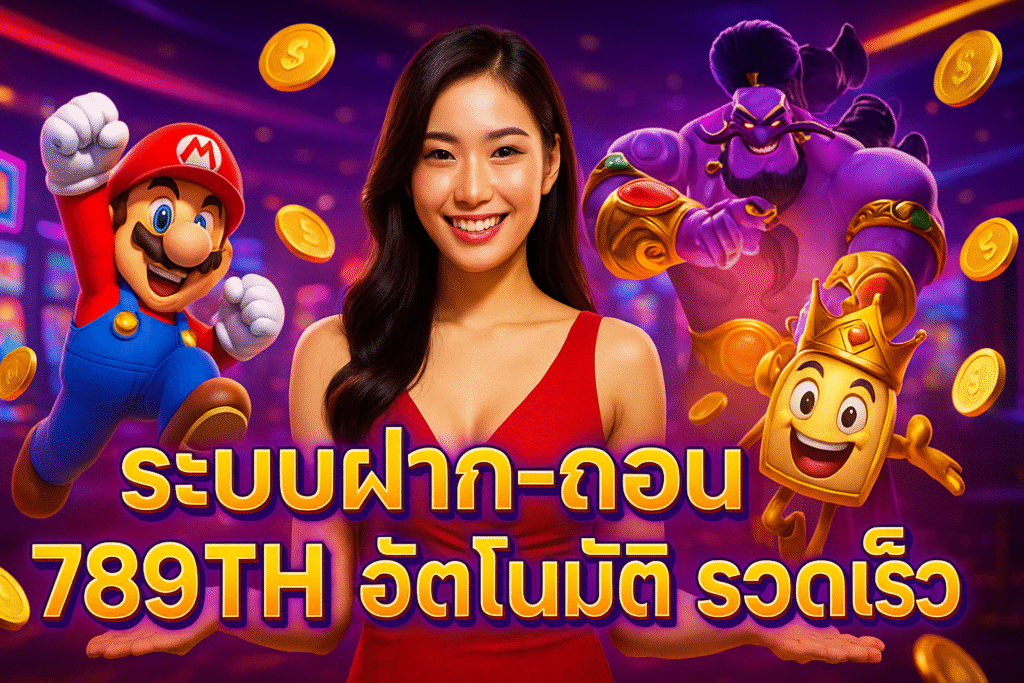 ระบบฝาก-ถอน 789TH อัตโนมัติ รวดเร็ว