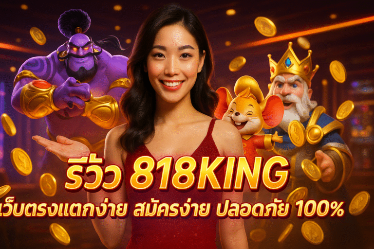 รีวิว 818KING เว็บตรงแตกง่าย สมัครง่าย ปลอดภัย 100%