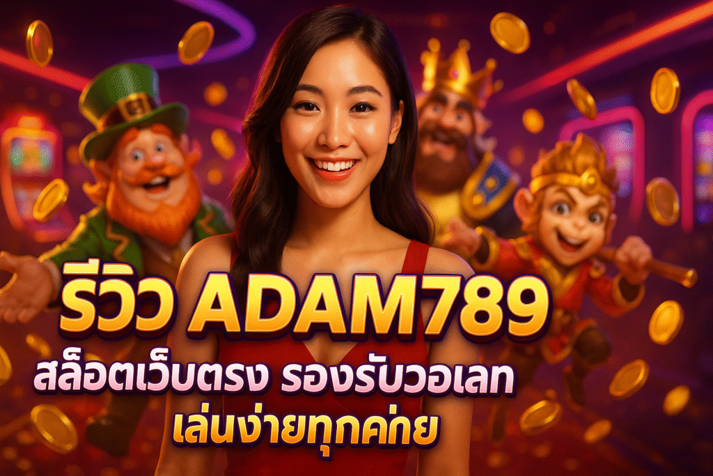 รีวิว ADAM789 สล็อตเว็บตรง รองรับวอเลท เล่นง่ายทุกค่าย