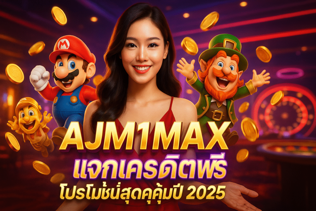 AJM1MAX แจกเครดิตฟรี โปรโมชั่นสุดคุ้มปี 2025