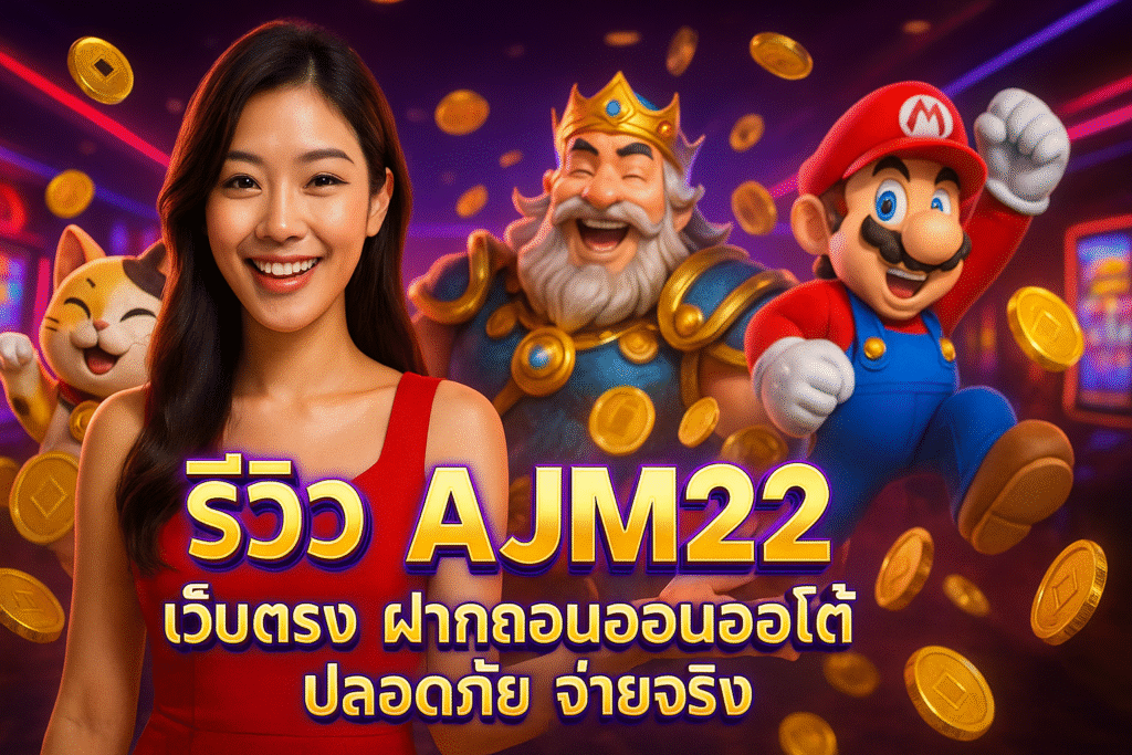 รีวิว AJM22 เว็บตรง ฝากถอนออโต้ ปลอดภัย จ่ายจริง
